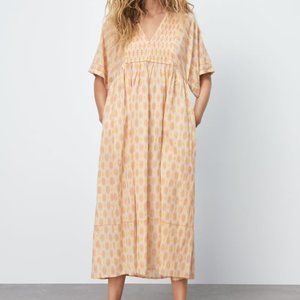 NWT Zara Geometric Print Midi Dress- Size S